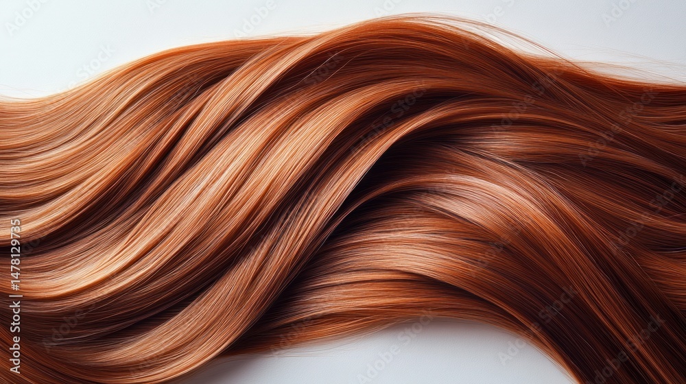 Fototapeta premium Luxurious, flowing auburn hair