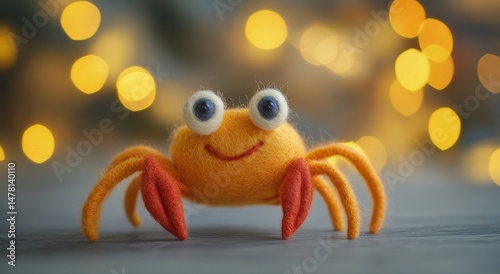 A delightful piece of art, the crab toy has been lovingly handmade with great care
