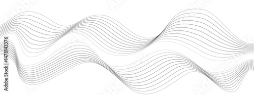 Abstract wave line element. Vector wave with blend lines . A curved wavy line, . Dynamic sound wave. Digital frequency track equaliser
