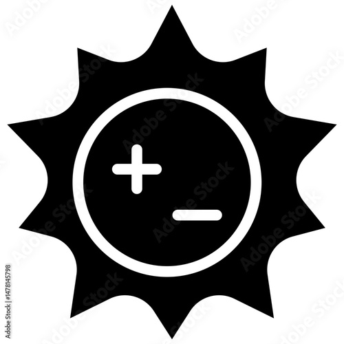 contrast solid icon