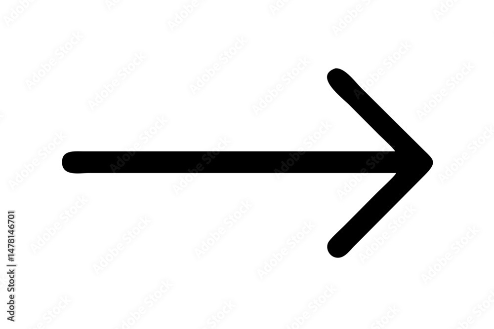 Ícone de seta preta em vetor — PNG com fundo transparente