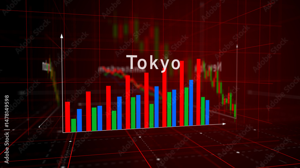 Stock exchange in the world charts and graphs diagram