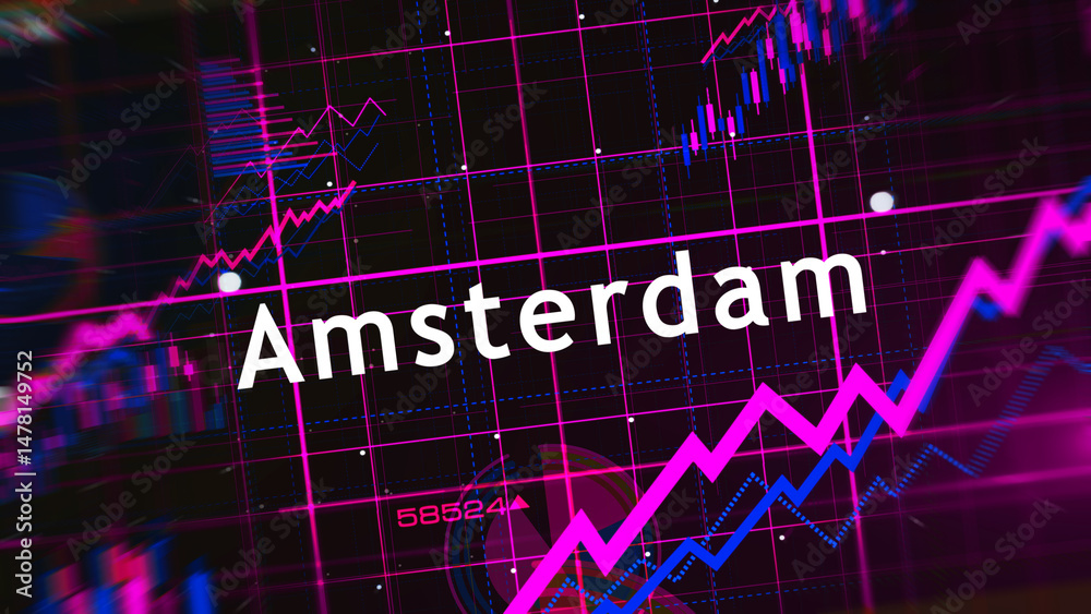 Stock exchange in the world charts and graphs diagram