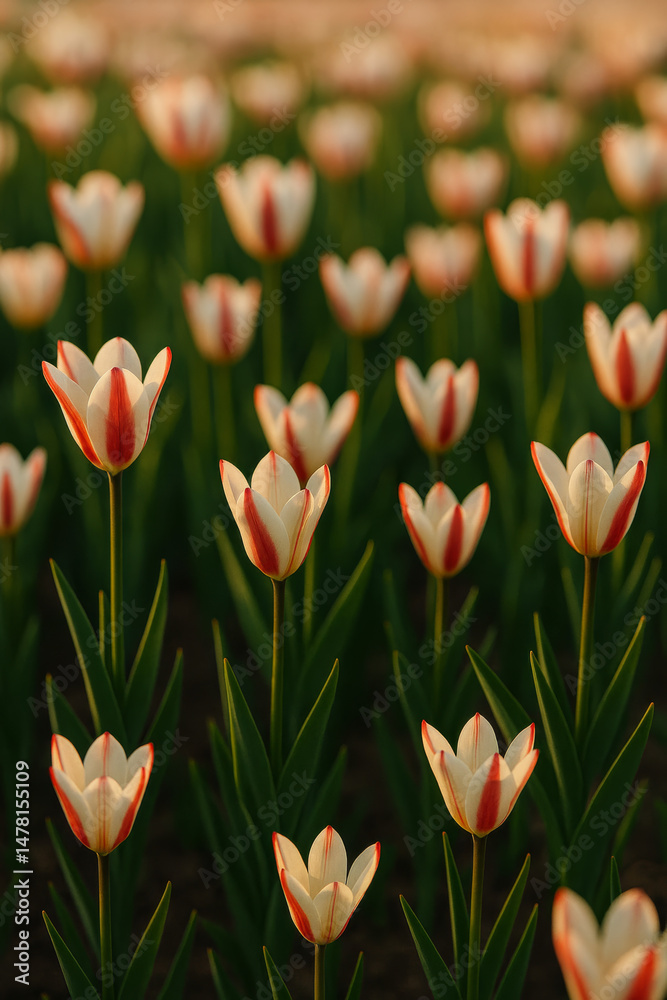 Fototapeta premium red and yellow tulips