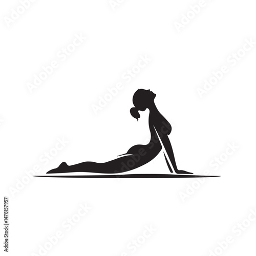 A person Is doing yoga or meditating

