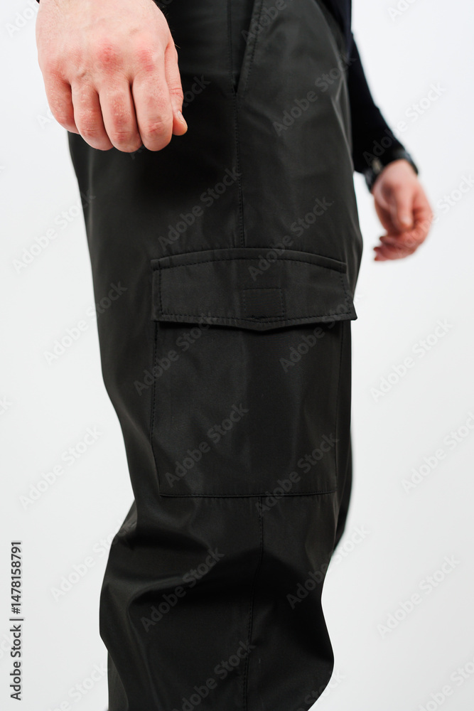 Introducing our Stylish Black Cargo Pants with a Functional Pocket Design, perfect for Modern Casual Wear. They offer Everyday Comfort, blending style and functionality for various activities