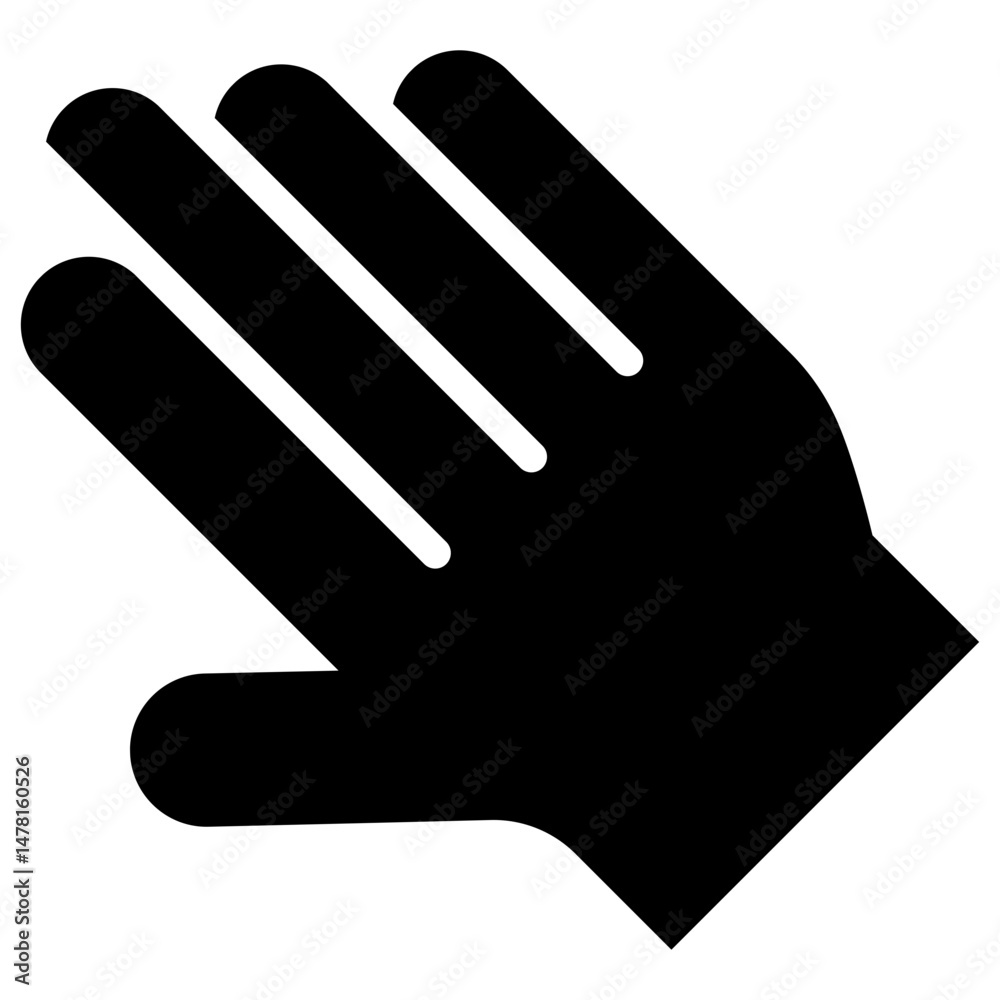 hand solid icon hand solid icon