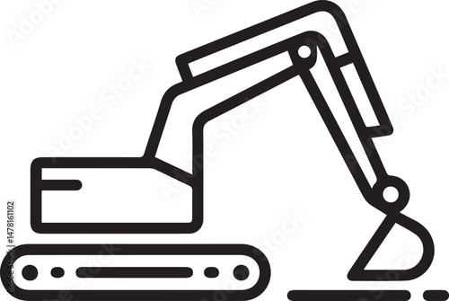 Excavator icon.