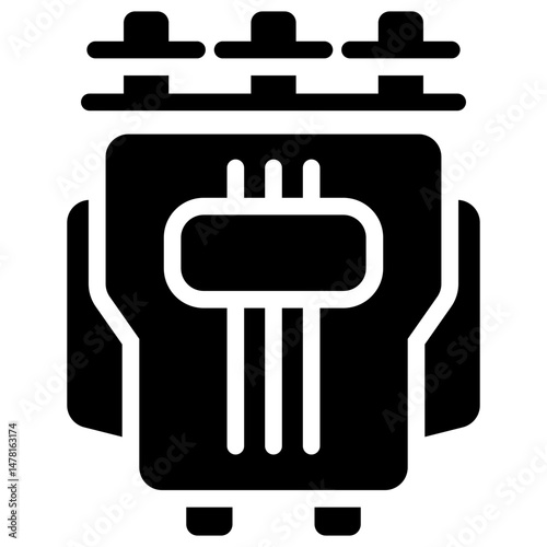 transformers solid icon