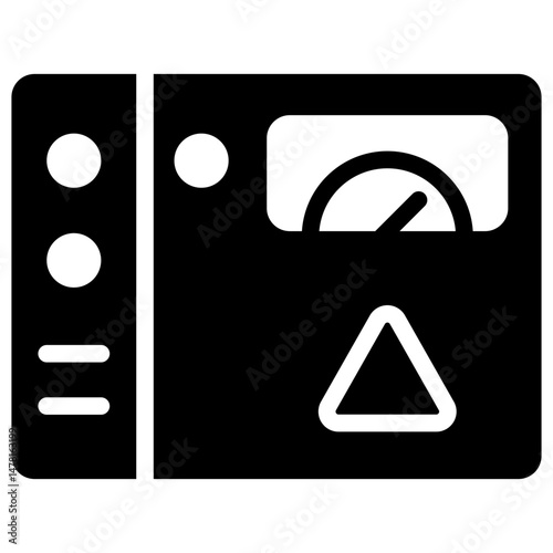 electrical panel solid icon