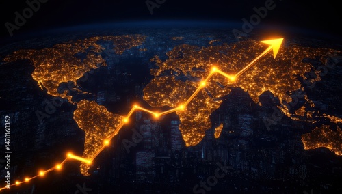 Global Growth:  An Upward Trend Illuminating the World's Cities at Night