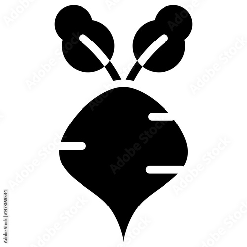 radish solid icon