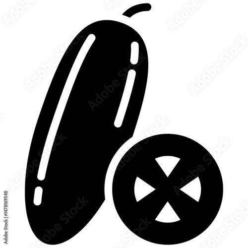 cucumber solid icon