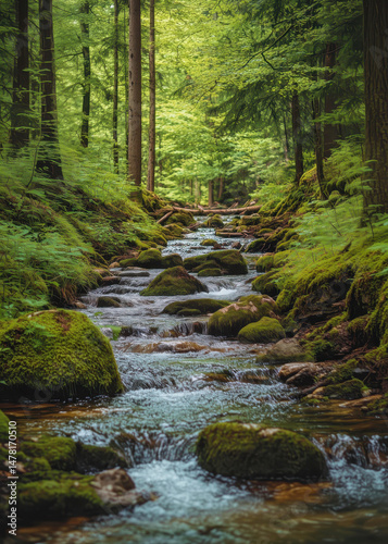 stream in the forest