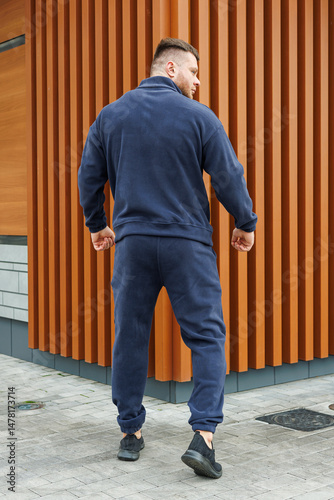 We are excited to introduce a Stylish Mens Tracksuit, expertly designed to seamlessly blend casual comfort with athletic functionality, perfect for a dynamic modern urban lifestyle and active days