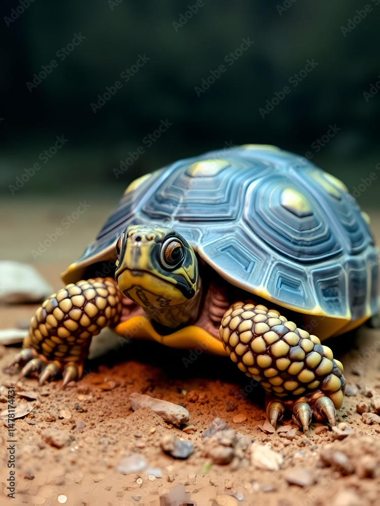 Obraz premium Burmese star tortoise (Geochelone platynota)