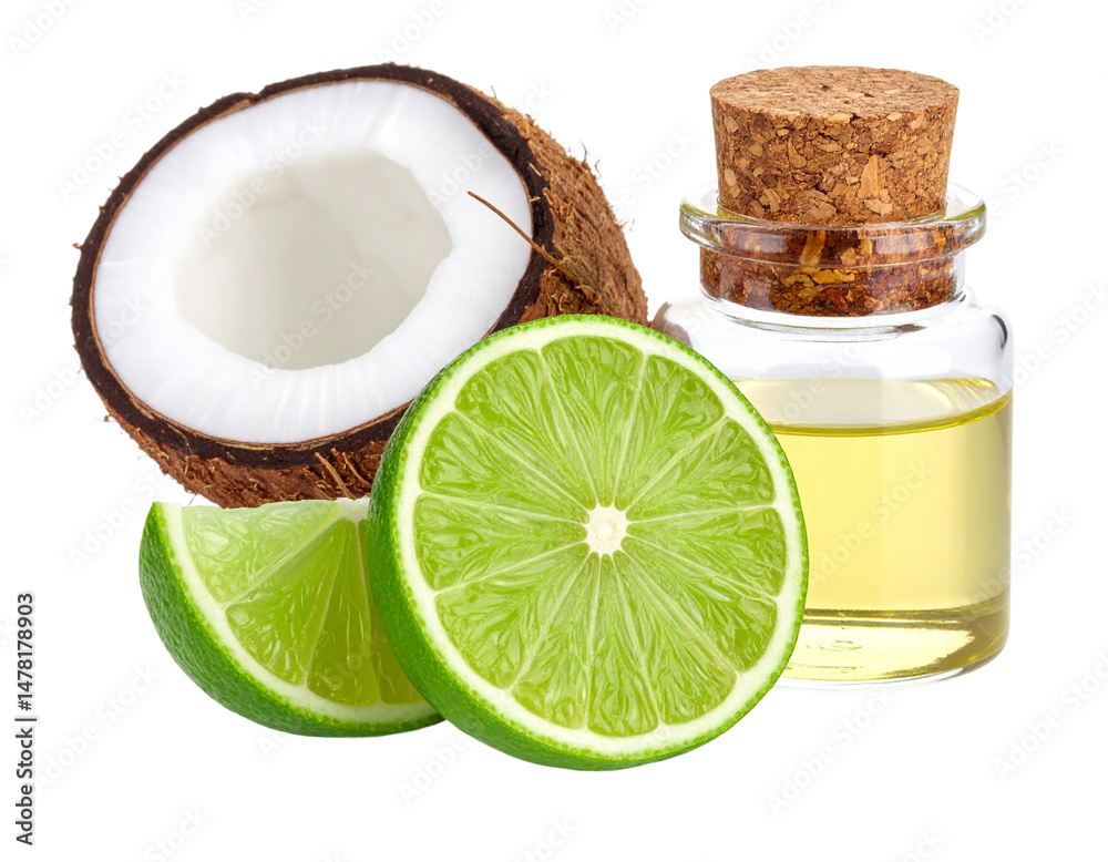 Coconut, lime, and oil Coconut, lime, and oil