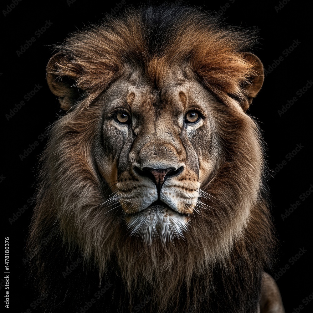 Obraz premium lion head portrait