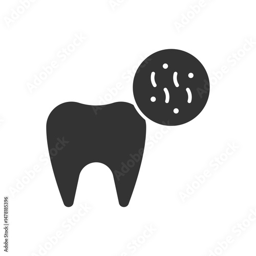 Infection Tooth Icon - Gum Tooth Icon