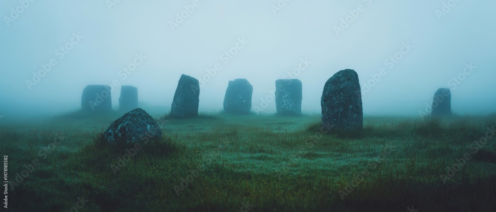 custom made wallpaper toronto digitalA field of grass with a stone circle in the middle