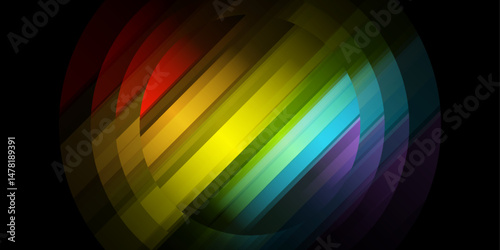 LGBTQ Rights Pride abstract concept vector rainbow background
