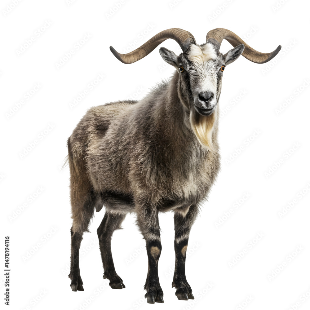 Fototapeta premium Goat Isolated on White