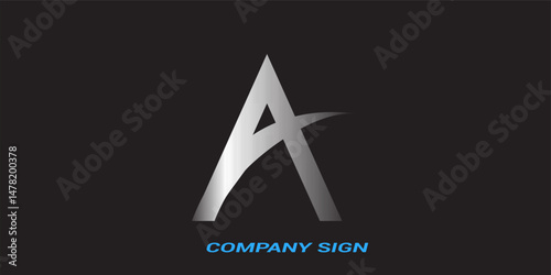 A letter logo design