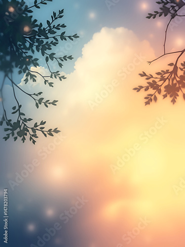 sunrise in the forest