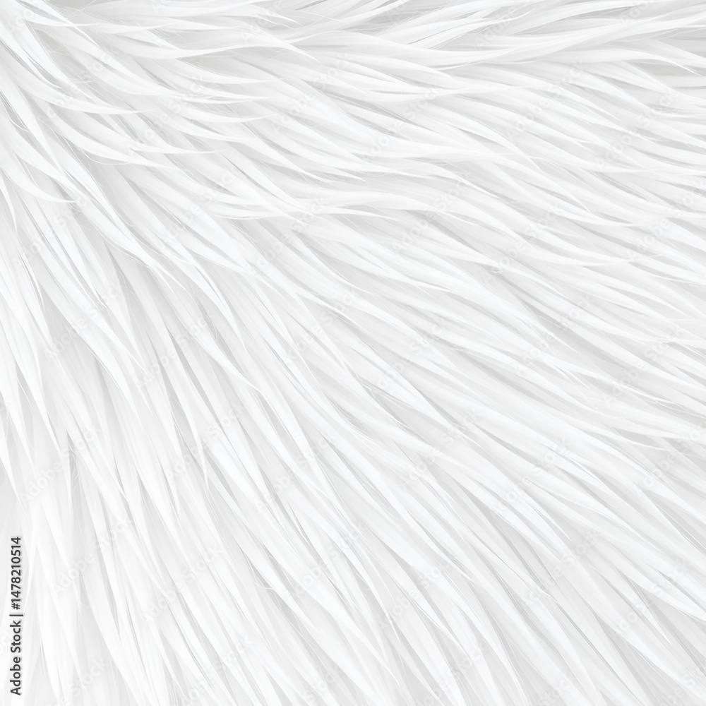 Obraz premium Synthetic fur white texture for the background