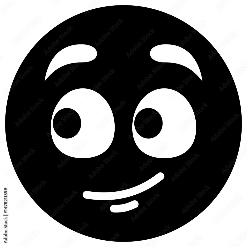 Fototapeta premium eyes right solid icon