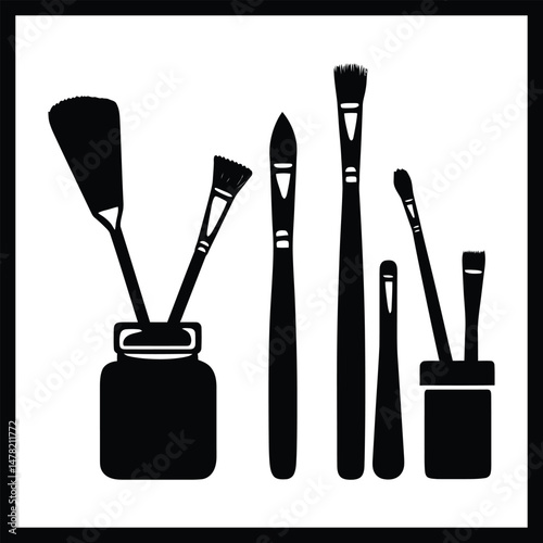 Art Studio Clipart Set for Crafts