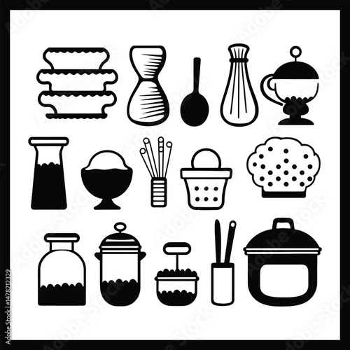 Pastry Shop Outline Clipart