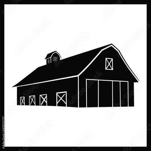 Barn Farmhouse Vector Art