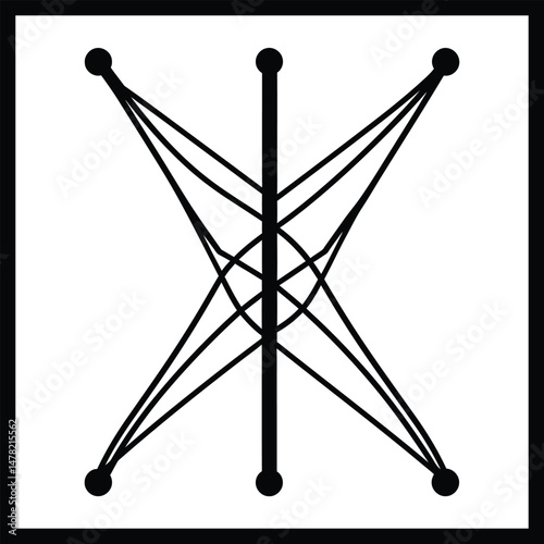 Overhead Electrical Wire Vector