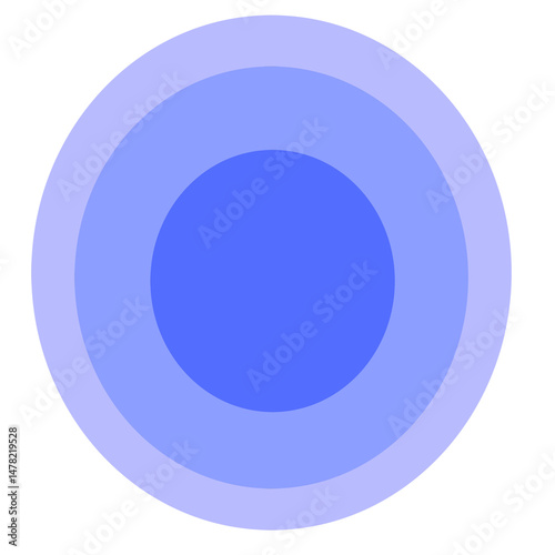 blue circle button