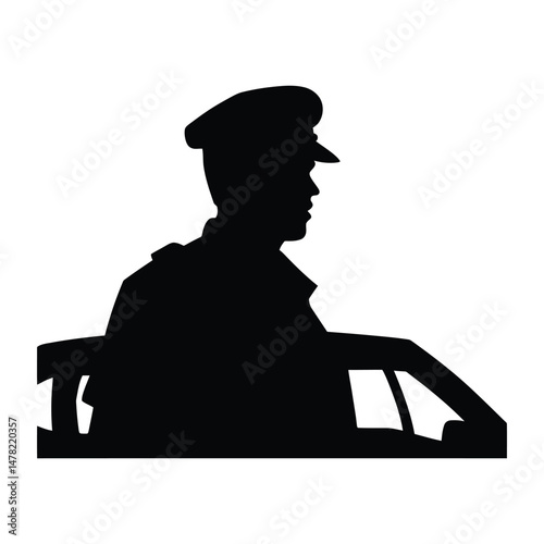 Taxi Driver Silhouette