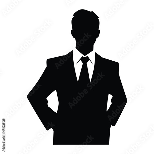 Salesperson Silhouette Clipart