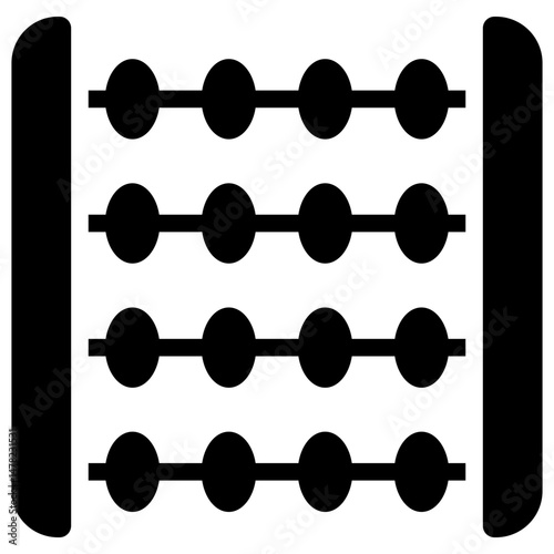 abacus solid icon