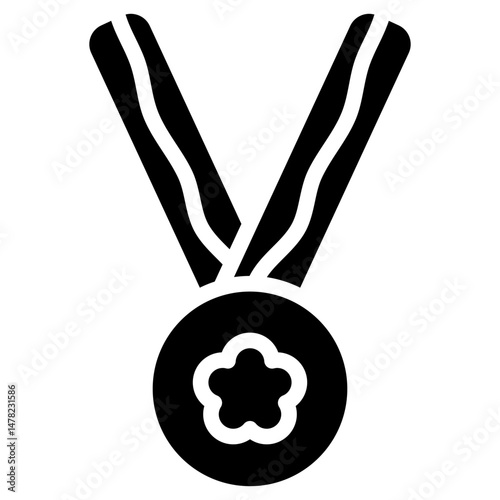 medal solid icon