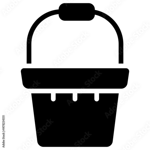 bucket solid icon