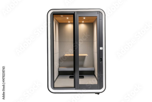 PNG Modern soundproof office pod for private meetings and work
