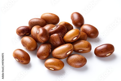 Wallpaper Mural A pile of kidney beans on a white background.  Rich brown hues and natural textures. Torontodigital.ca