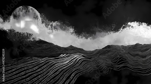 Cavo trasmissione dati, filo, elettrico, conduttore. [Hollow Velocity] | Voidlane Cut | vanished surge. Illustration