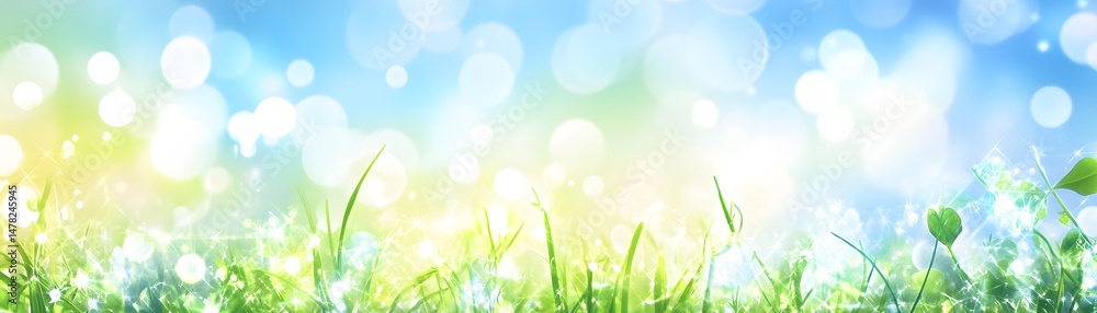 Obraz premium Vibrant springtime scene with cheerful colours