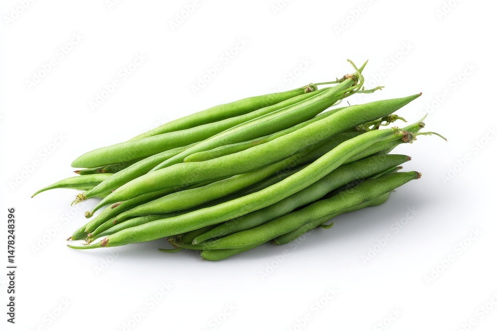 Fresh green beans, vibrant and healthy. Fresh green beans, vibrant and healthy.
