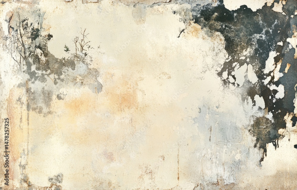 Fototapeta premium Aged, weathered surface with mottled colors and texture
