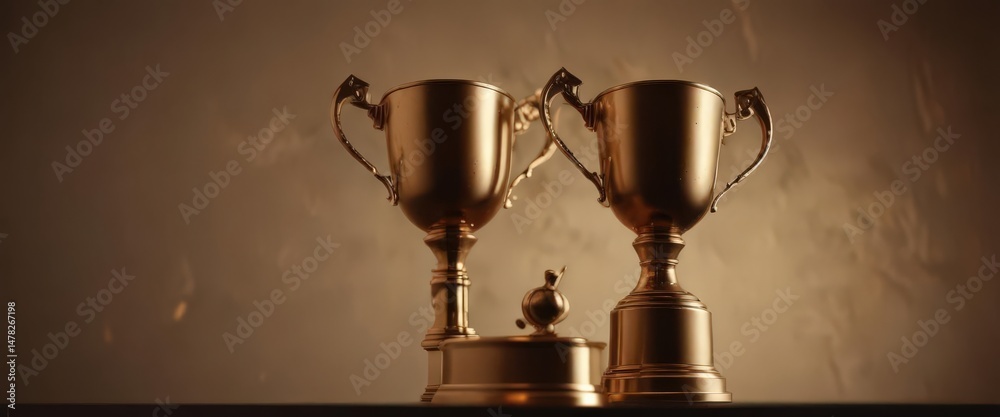 custom made wallpaper toronto digitalAbstract bronze trophy silhouette, golden cup highlight ,  challenge,  trophy