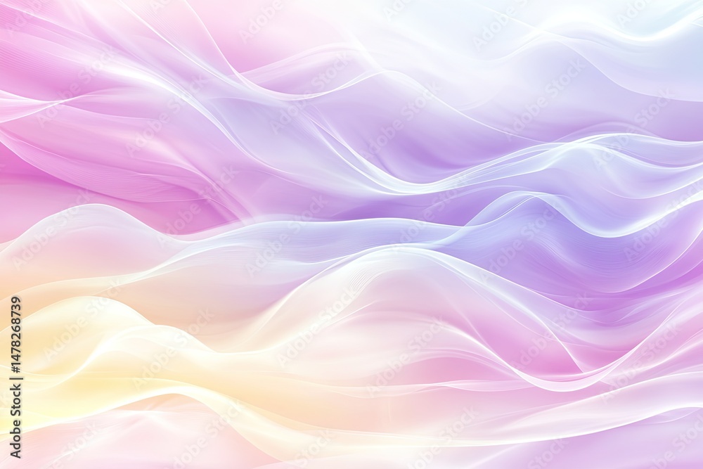 Fototapeta premium Abstract pastel flowing lines