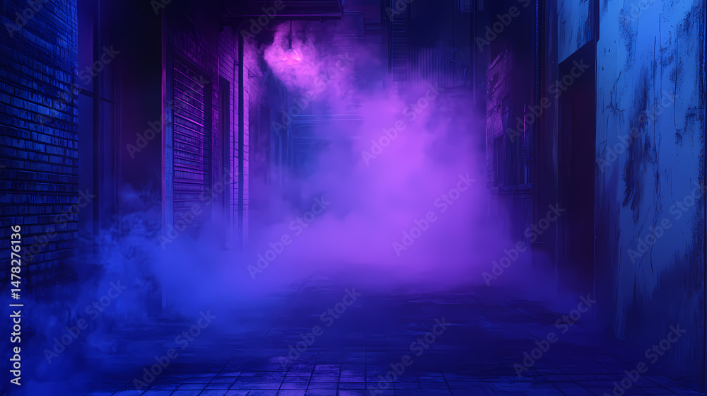 Obraz premium dark blue wall