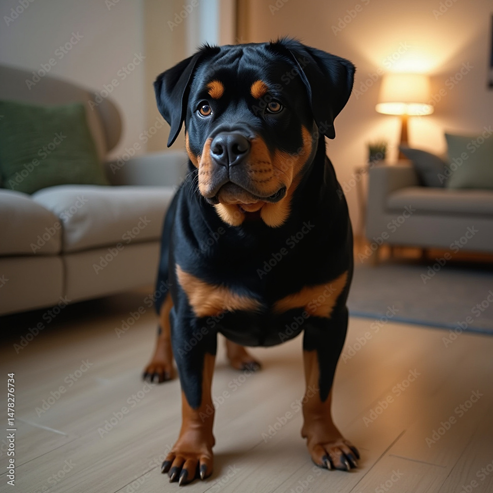 Fototapeta premium rottweiler portrait